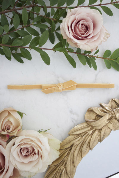 Golden Paisley Adjustable Headband - Arrow & Lace Designs