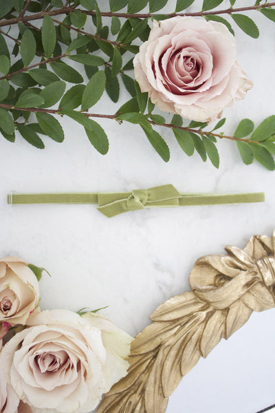 Moss Paisley Adjustable Headband - Arrow & Lace Designs