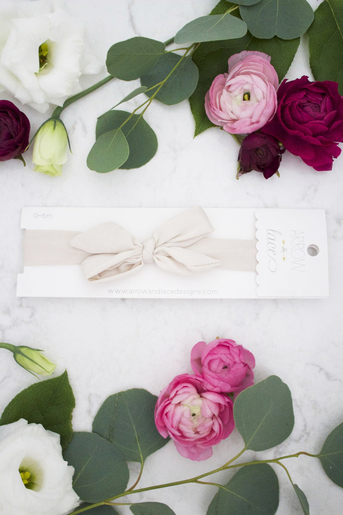 NEW Champagne Jolie Headband - Arrow & Lace Designs