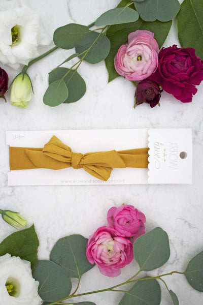 NEW Mustard Jolie Headband - Arrow & Lace Designs